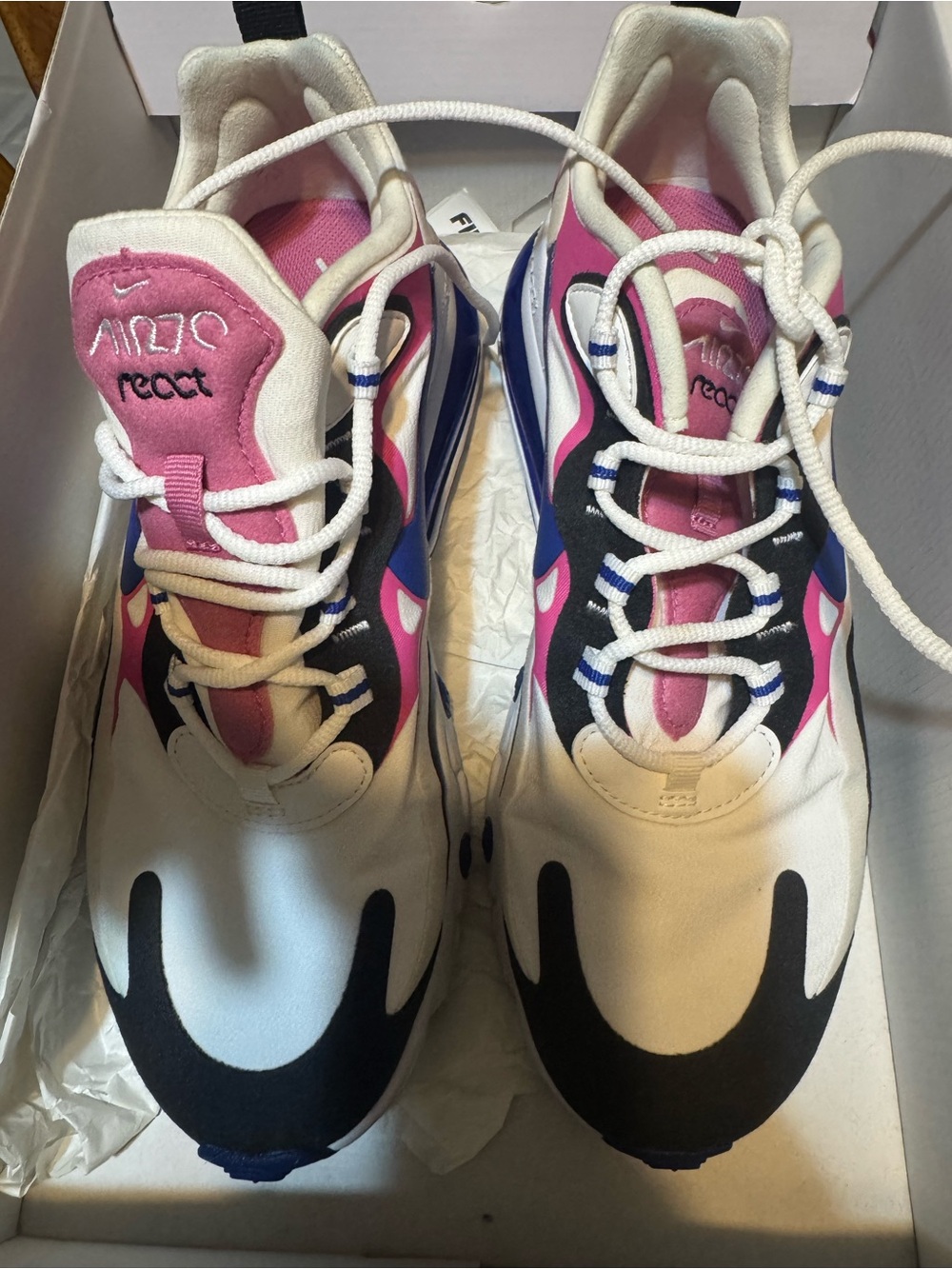 Women’s Nike air max 270 react pink and purple